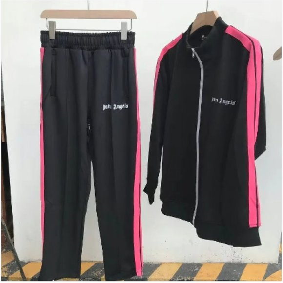 PALM ANGELS MEN'S FULL TRACKSUIT SET HOODIE & PANTS - All Sizes - All Colors - Picture 12 of 15